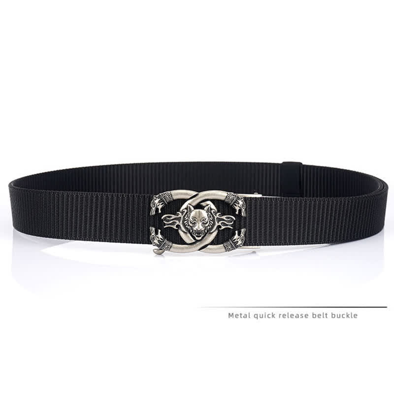 Men's Fierce Wolves In Flame Nylon Belt - image 5