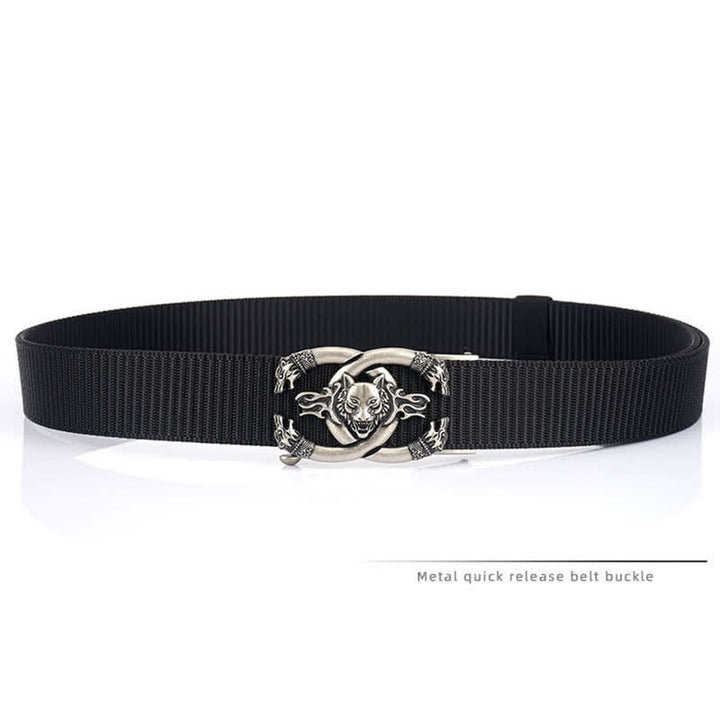 Men's Fierce Wolves In Flame Nylon Belt - image 5