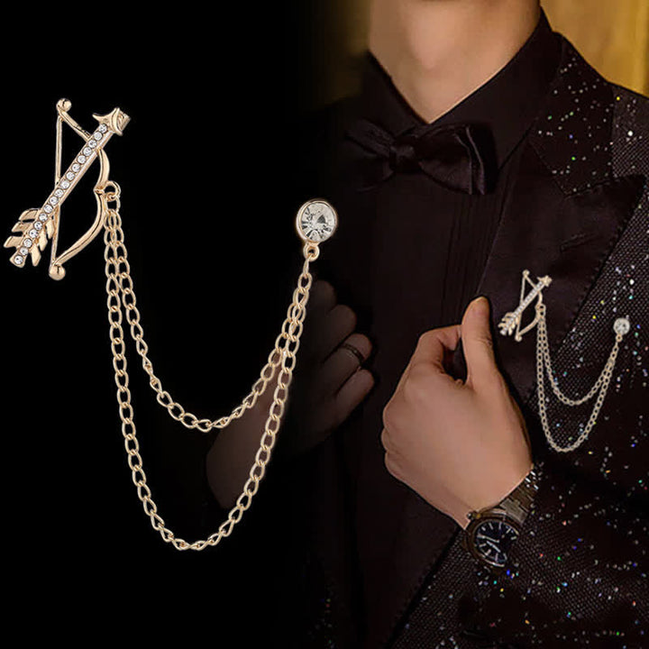 Men's Cupid Arrow Chain Brooch - image 4